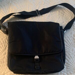 Prada nylon Stylish Black Messenger Bag circa 2005. Excellent condition